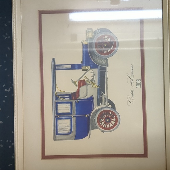Vintage frames car prints set of 5 - Picture 3 of 7